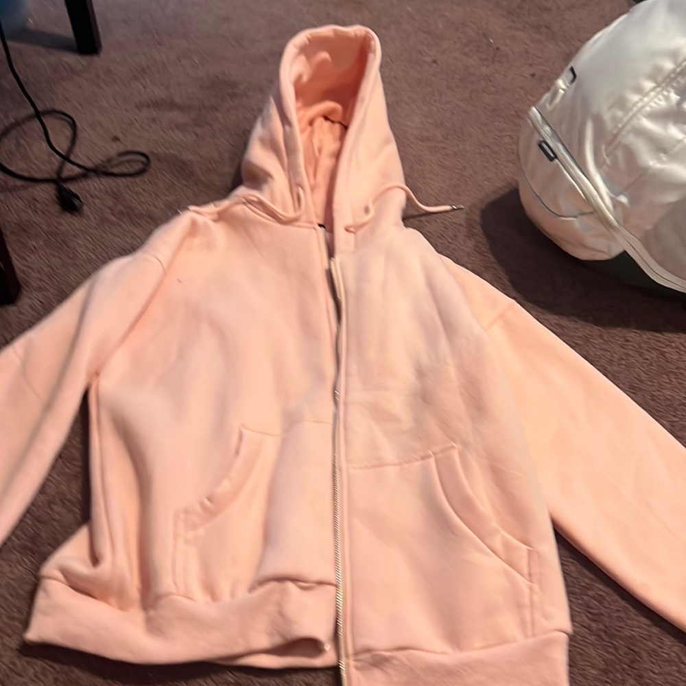 Pink Zip Up Hoodie